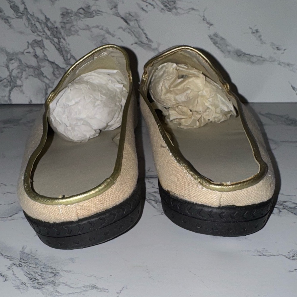 Vintage Avon Embroidered & Beaded Tropical Palm Tree and Monkey Mules/Slides - Picture 7 of 9